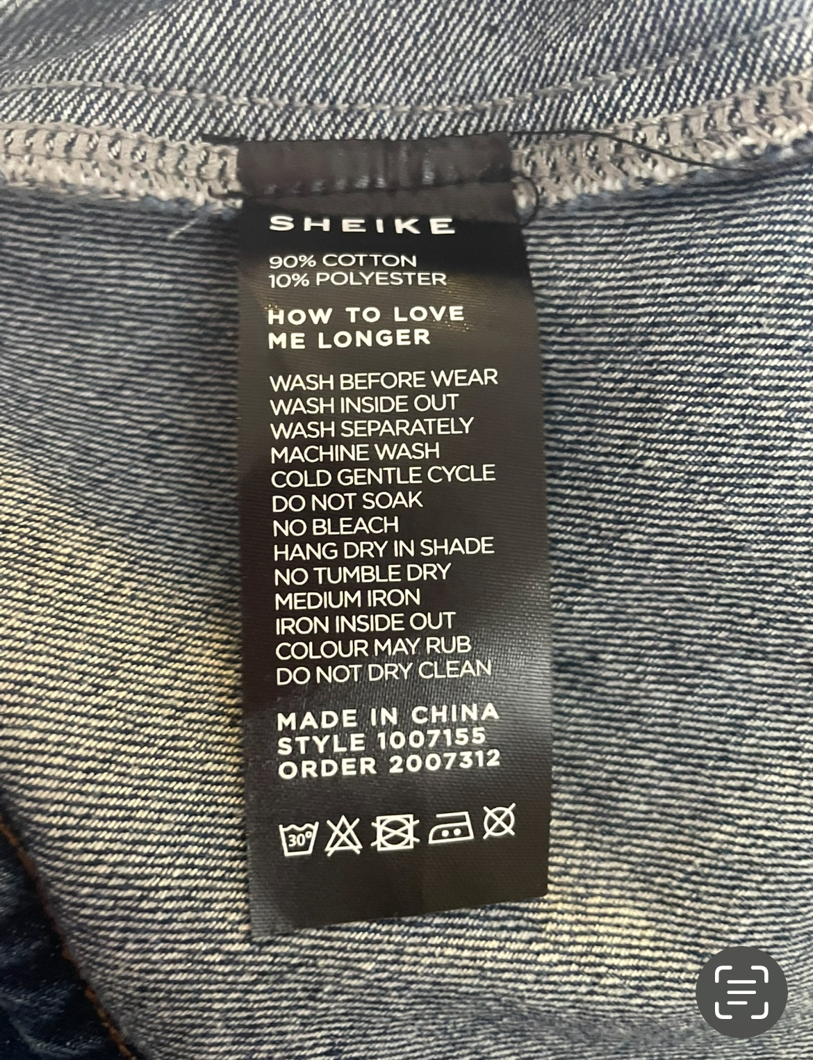 Sheike Maeve Preloved Denim Maxi Dress