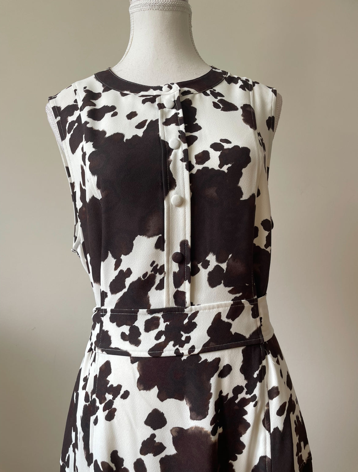 Country Road Cow Print Shirt Dress