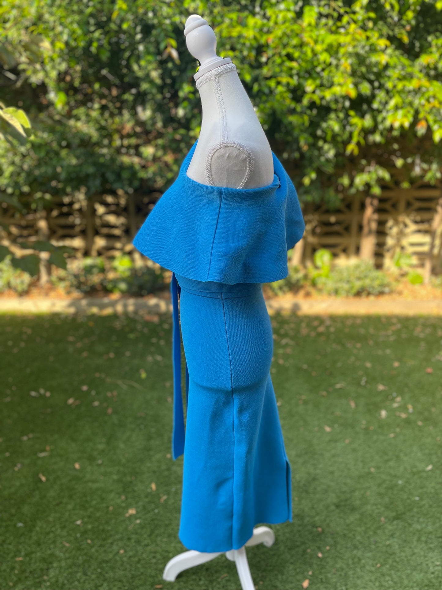 Scanlan Theodore Preloved Crepe Knit Ruffle Dress - Size Small
