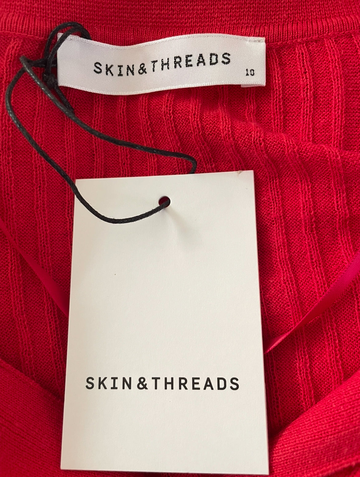 Skin & Threads Short Sleeved Red Knit Polo
