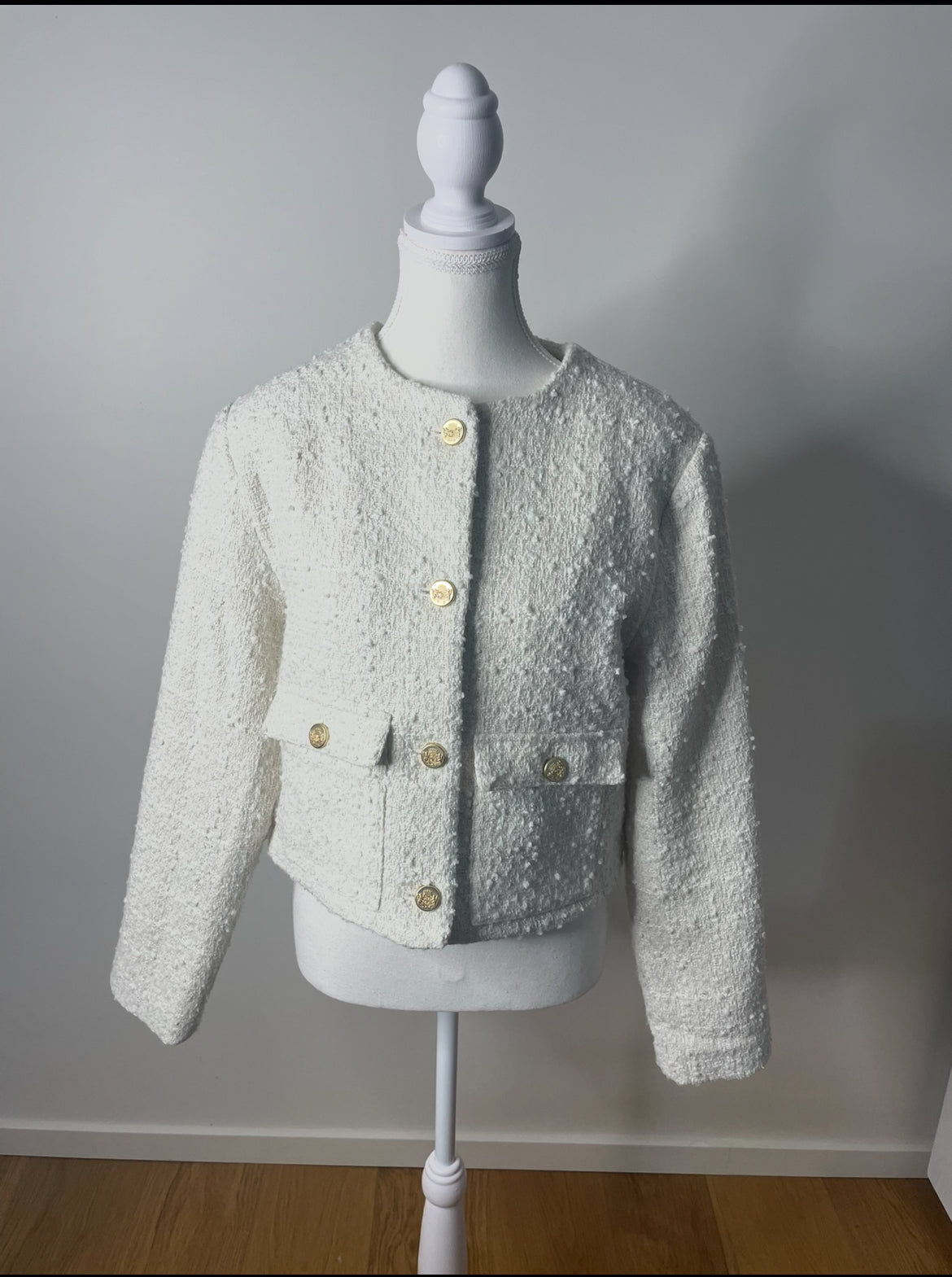 Abercrombie & Fitch Cream Preloved Jacket
