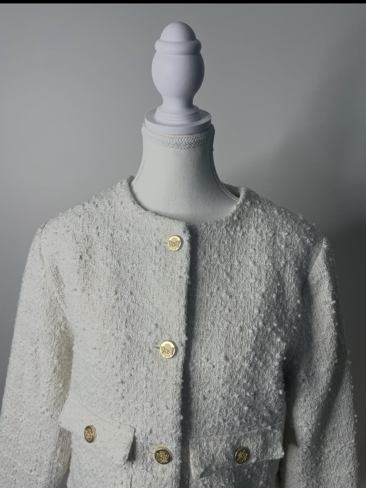 Abercrombie & Fitch Cream Preloved Jacket