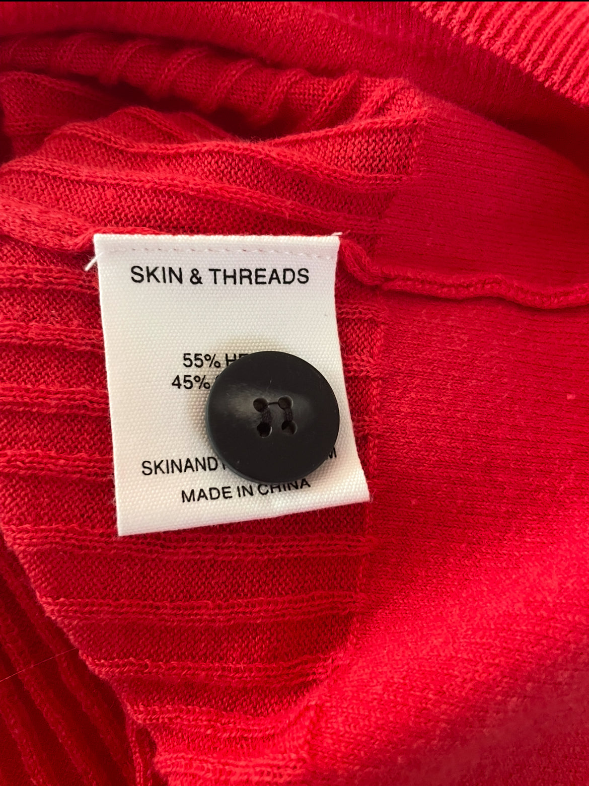 Skin & Threads Short Sleeved Red Knit Polo