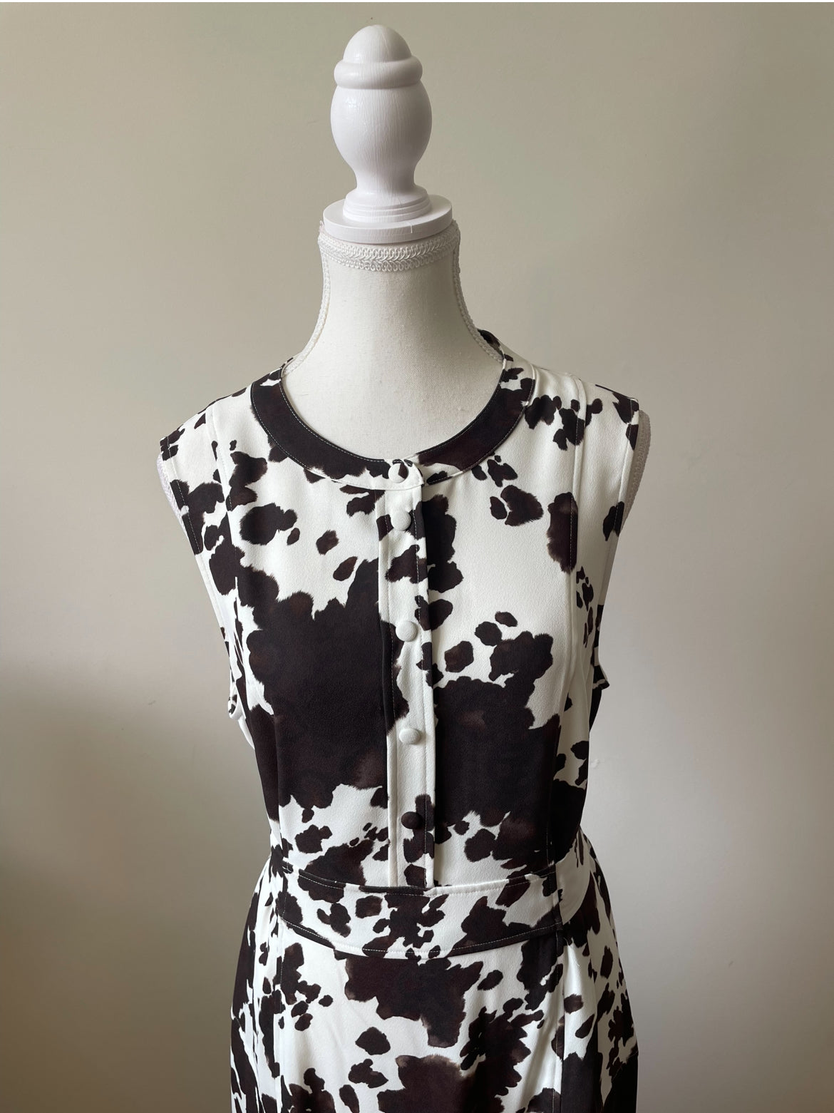 Country Road Cow Print Shirt Dress