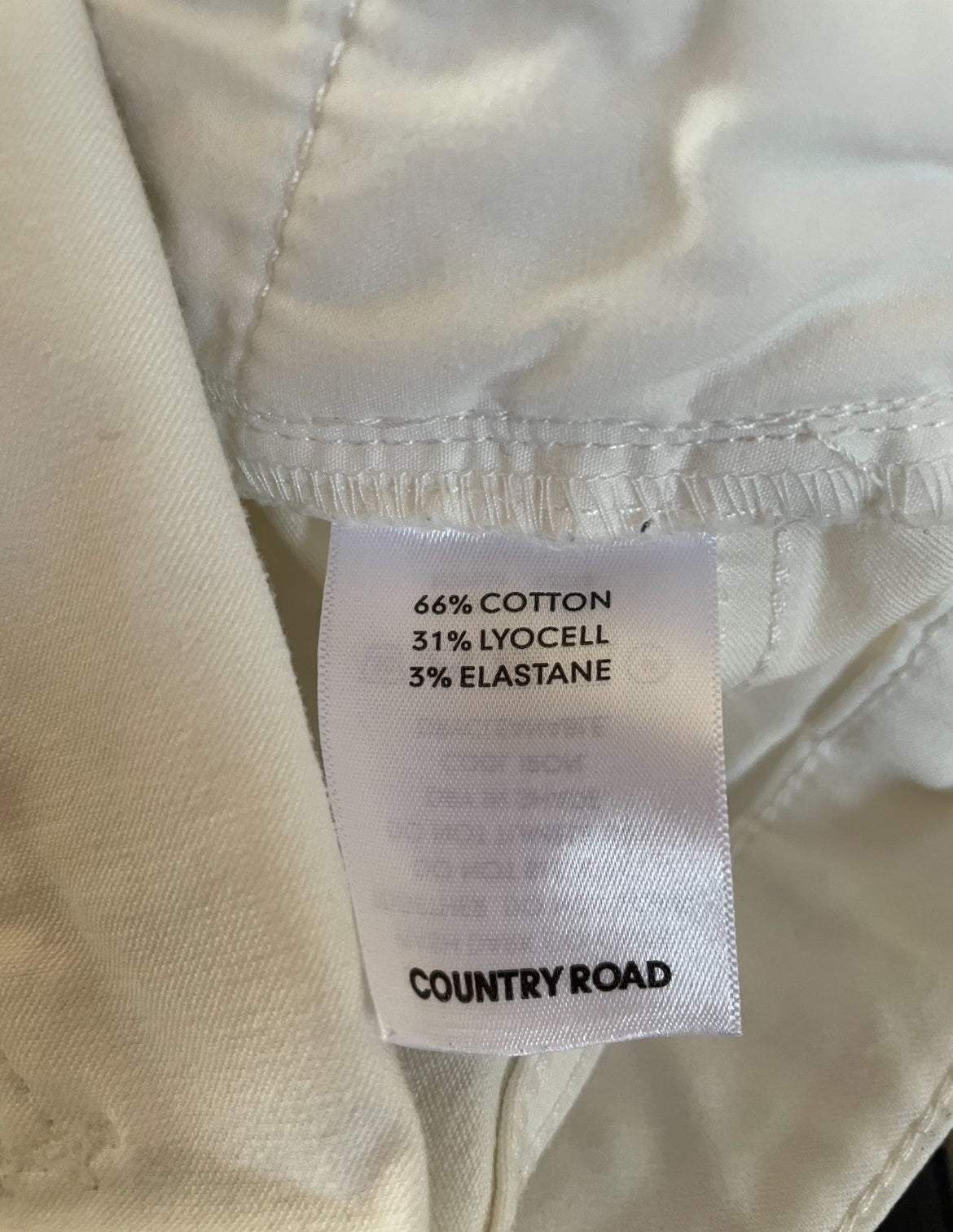 Country Road Preloved Sateen Cream Jeans
