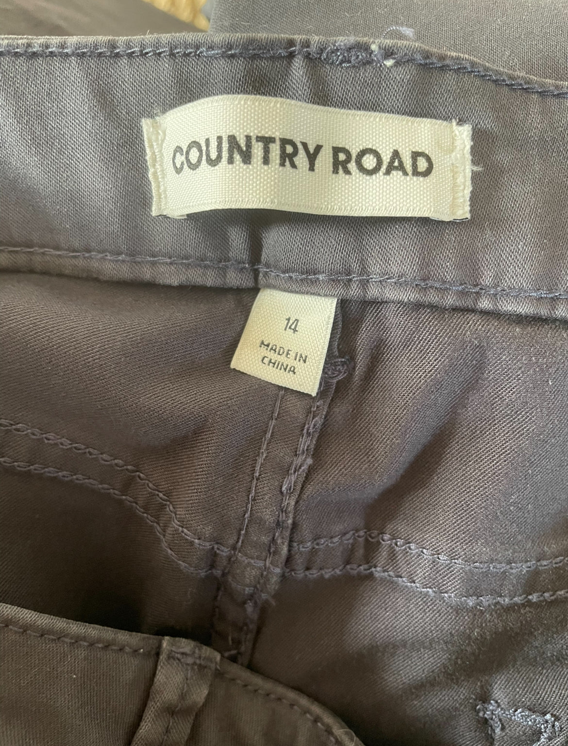 Country Road Preloved Sateen Navy Jeans