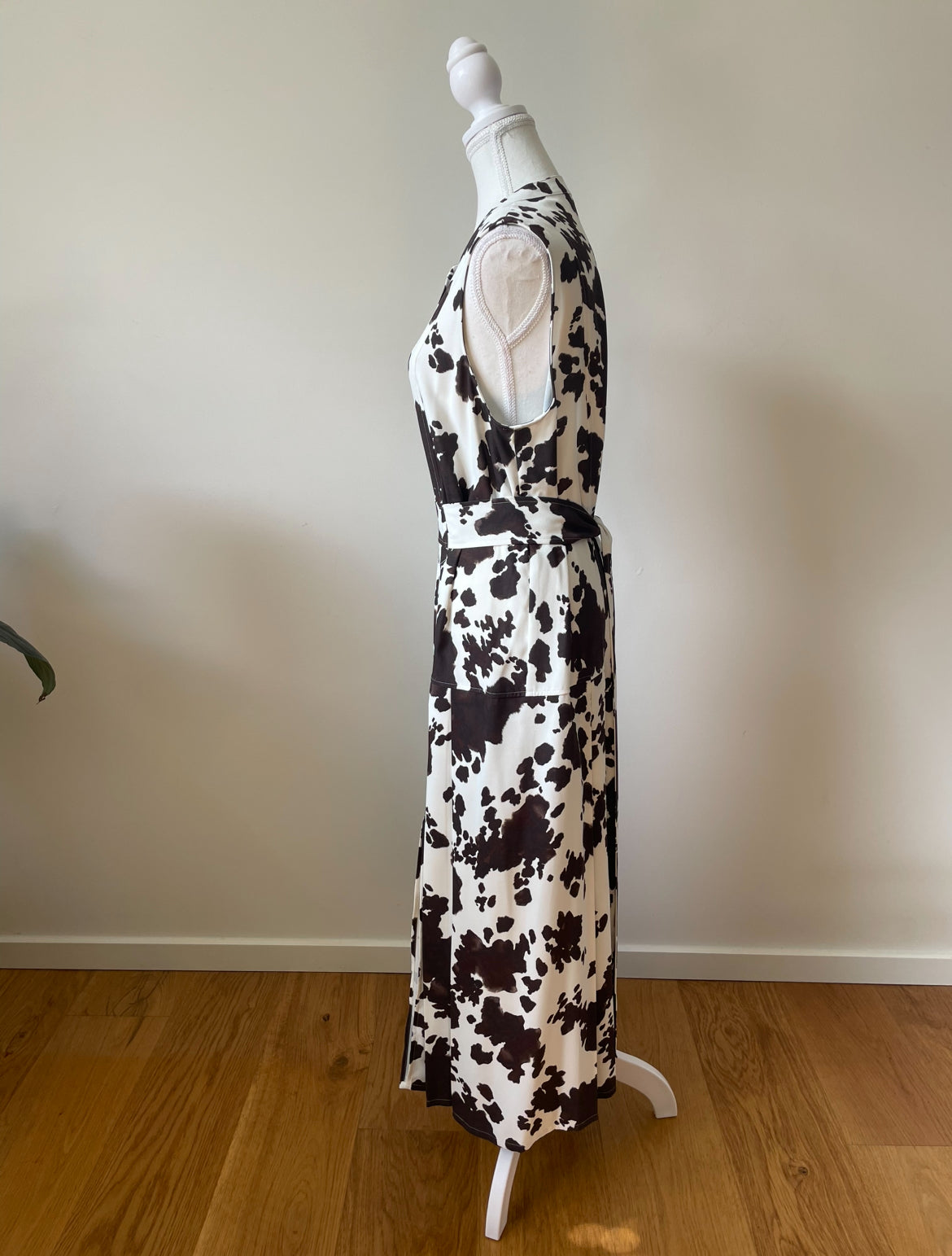 Country Road Cow Print Shirt Dress