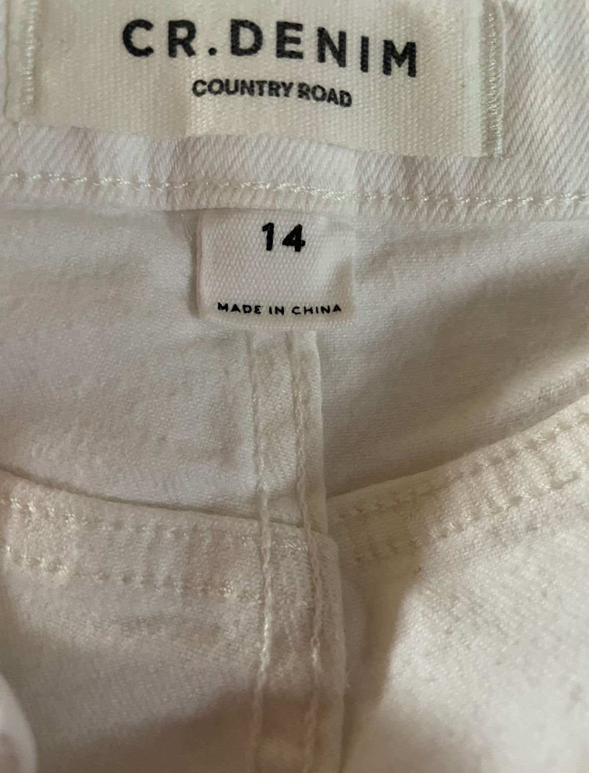 Country Road White Wide Leg Cotton Jeans