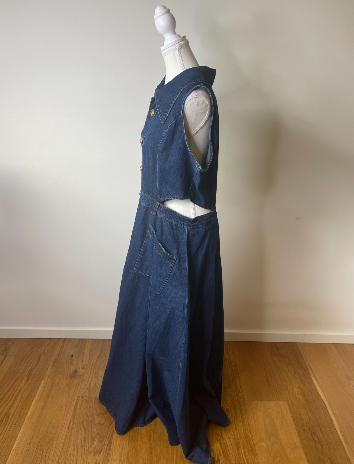 Sheike Maeve Preloved Denim Maxi Dress