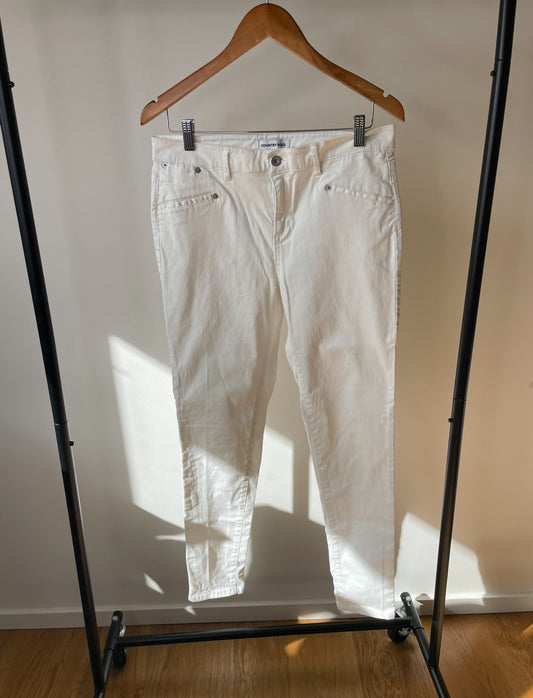 Country Road Preloved Sateen Cream Jeans