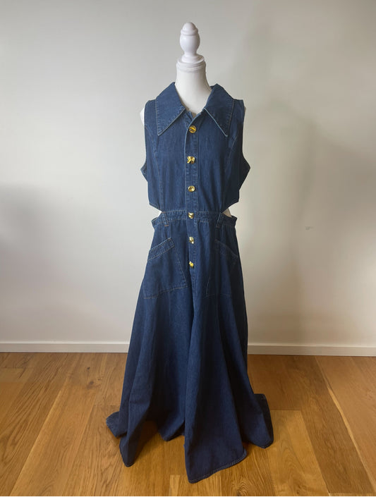 Sheike Maeve Preloved Denim Maxi Dress